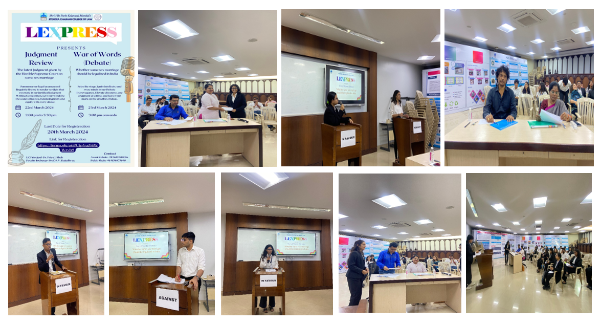 INTRA COLLEGE WAR OF WORDS COMPETITION